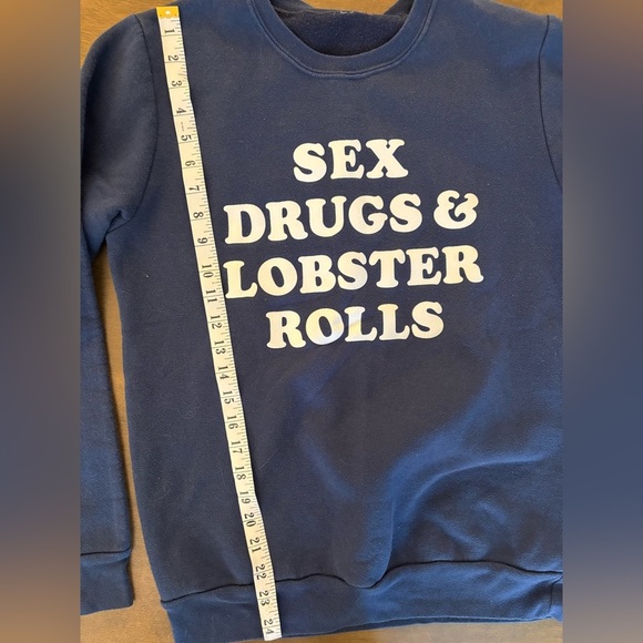 Sex Drugs & Lobster Rolls navy crewneck - Picture 4 of 4